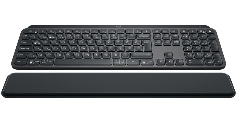 Logitech MX Keys Tastatur RF Wireless + Bluetooth QWERTY UK Englisch Schwarz