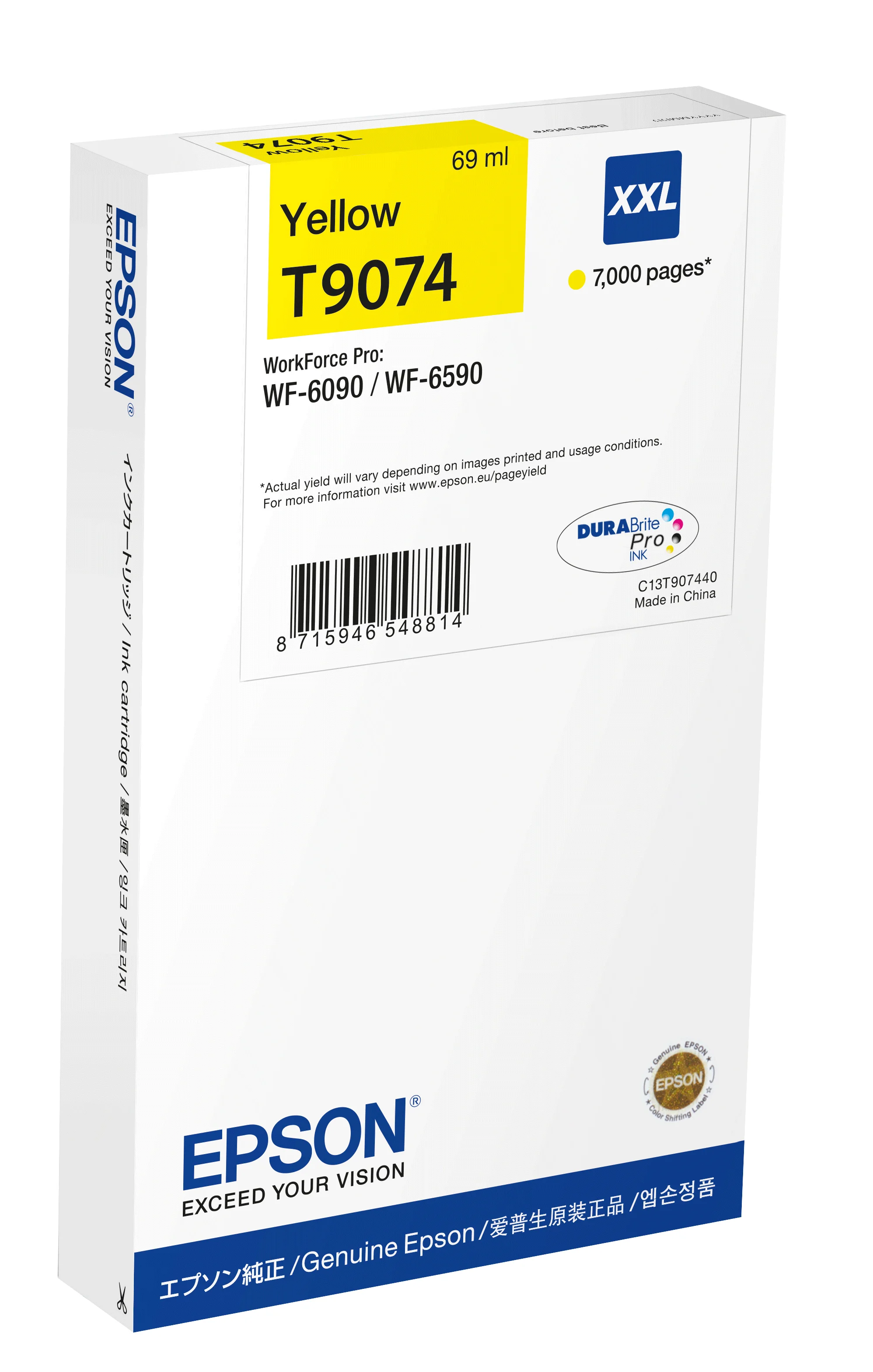 Epson C13T90744N Druckerpatrone 1 Stück(e) Original Extrahohe (Super-) Ausbeute Gelb