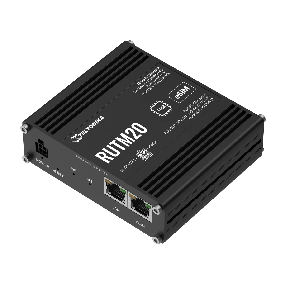 TELTONIKA RUTM20 5G Router PoE Dual SIM und eSIM