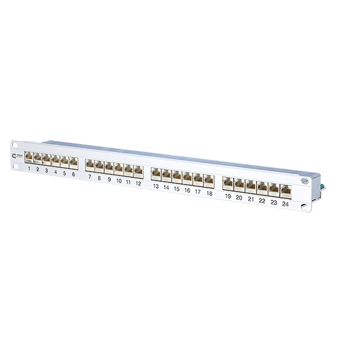 METZ CONNECT E-DAT C6 19"-Patchfeld 1HE, Cat.6 (Class E), 24 Ports