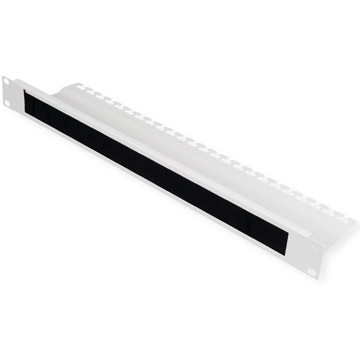 ROLINE 19-Zoll Kabelzuführung, mit Bürstenleiste 1HE grau