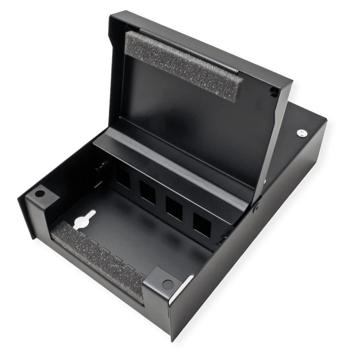 VALUE Wandgehäuse für 4x Keystones, schwarz