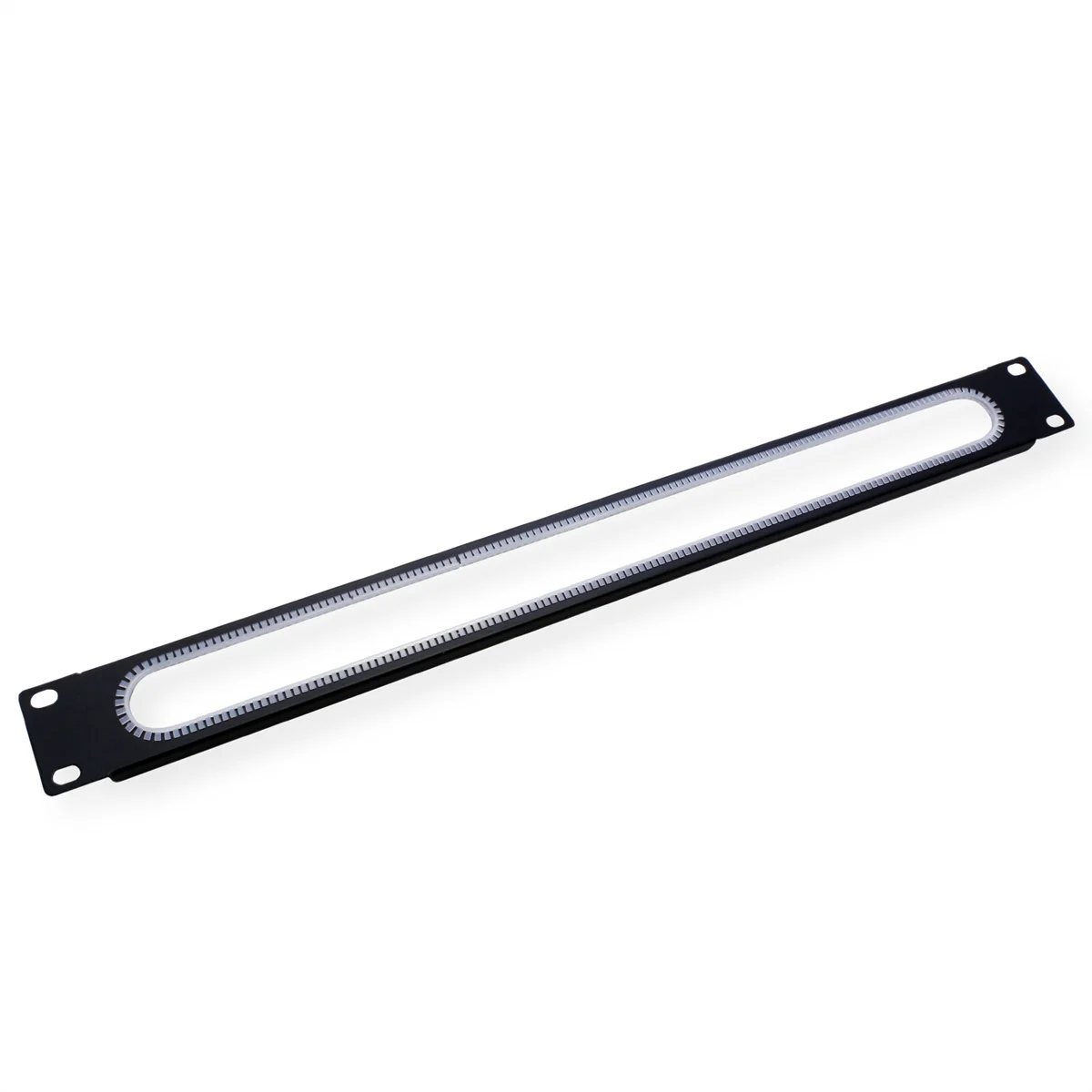 VALUE 19-Zoll-Kabeldurchführung 1 HE, mit Kantenschutz, schwarz