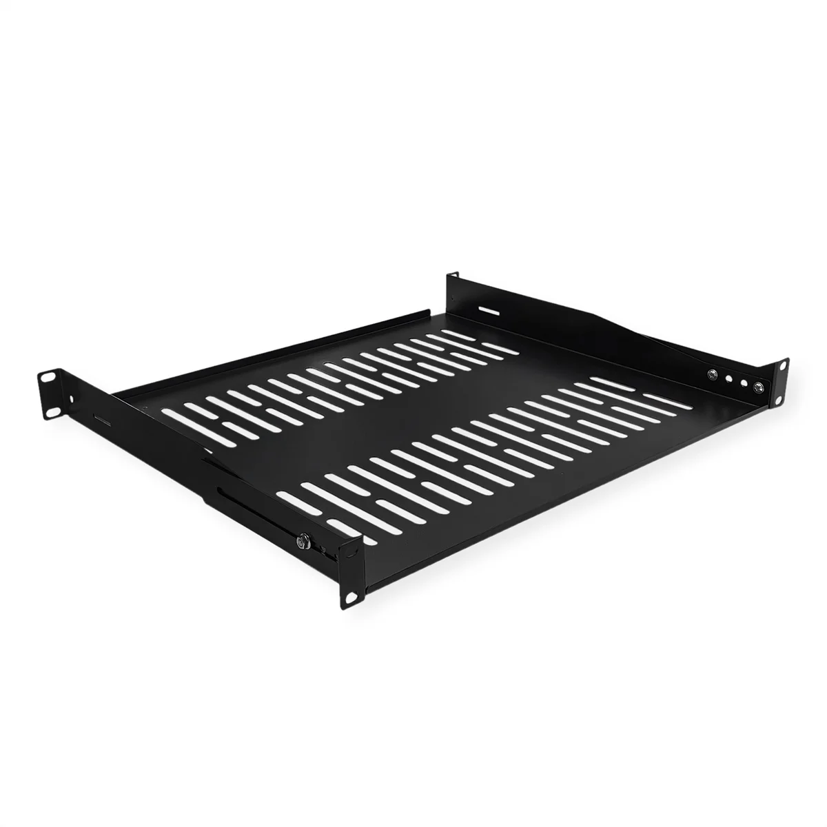 VALUE 19-Zoll-Geräteträger 1 HE, T: 400mm, max. 25 kg, U-Form, schwarz