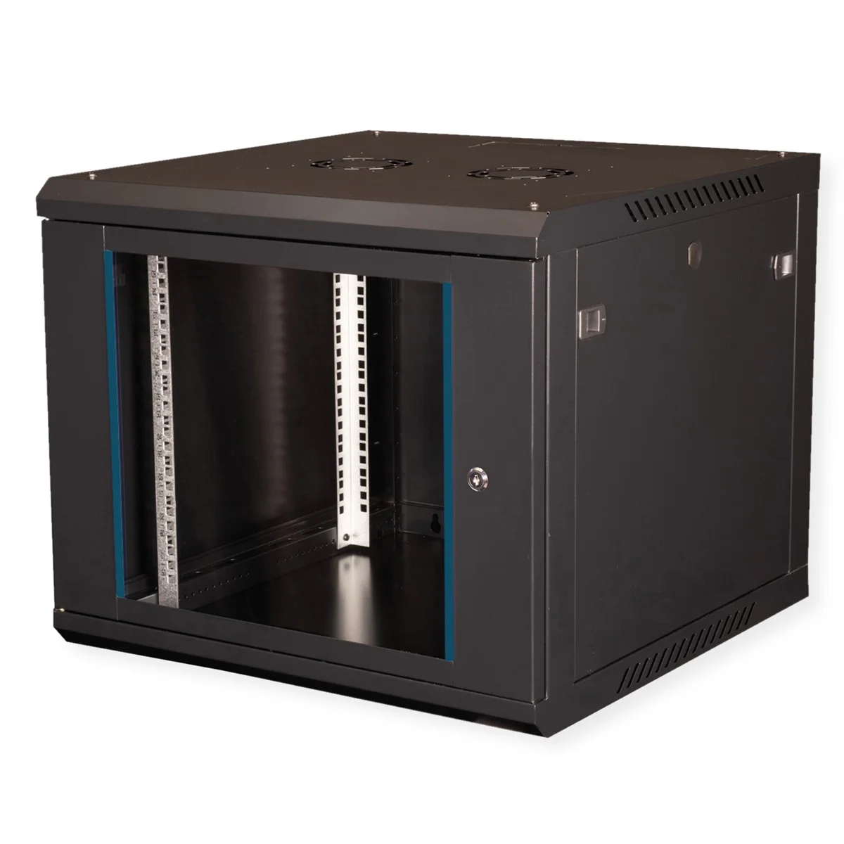 VALUE 19-Zoll Wandgehäuse 9HE, 600x600mm schwarz, Bausatz