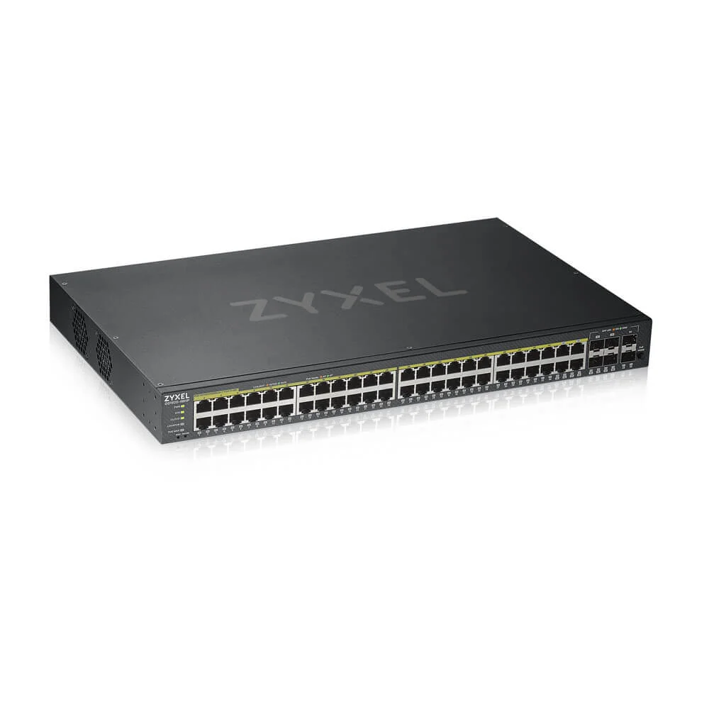 Zyxel GS1920-48HPV2 Managed Gigabit Ethernet (10/100/1000) Schwarz Power over Ethernet (PoE)
