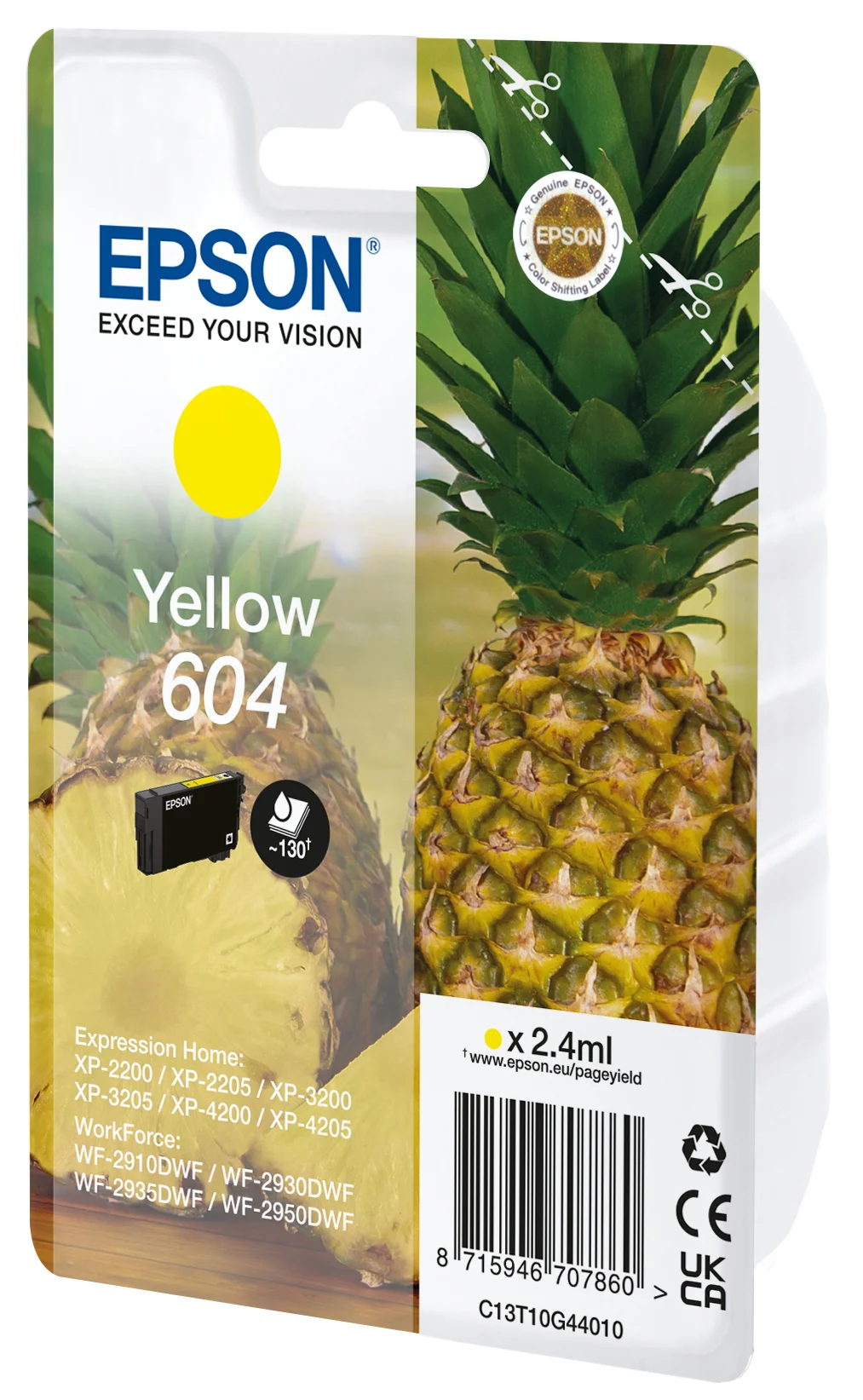 Epson 604 Druckerpatrone 1 Stück(e) Original Standardertrag Gelb