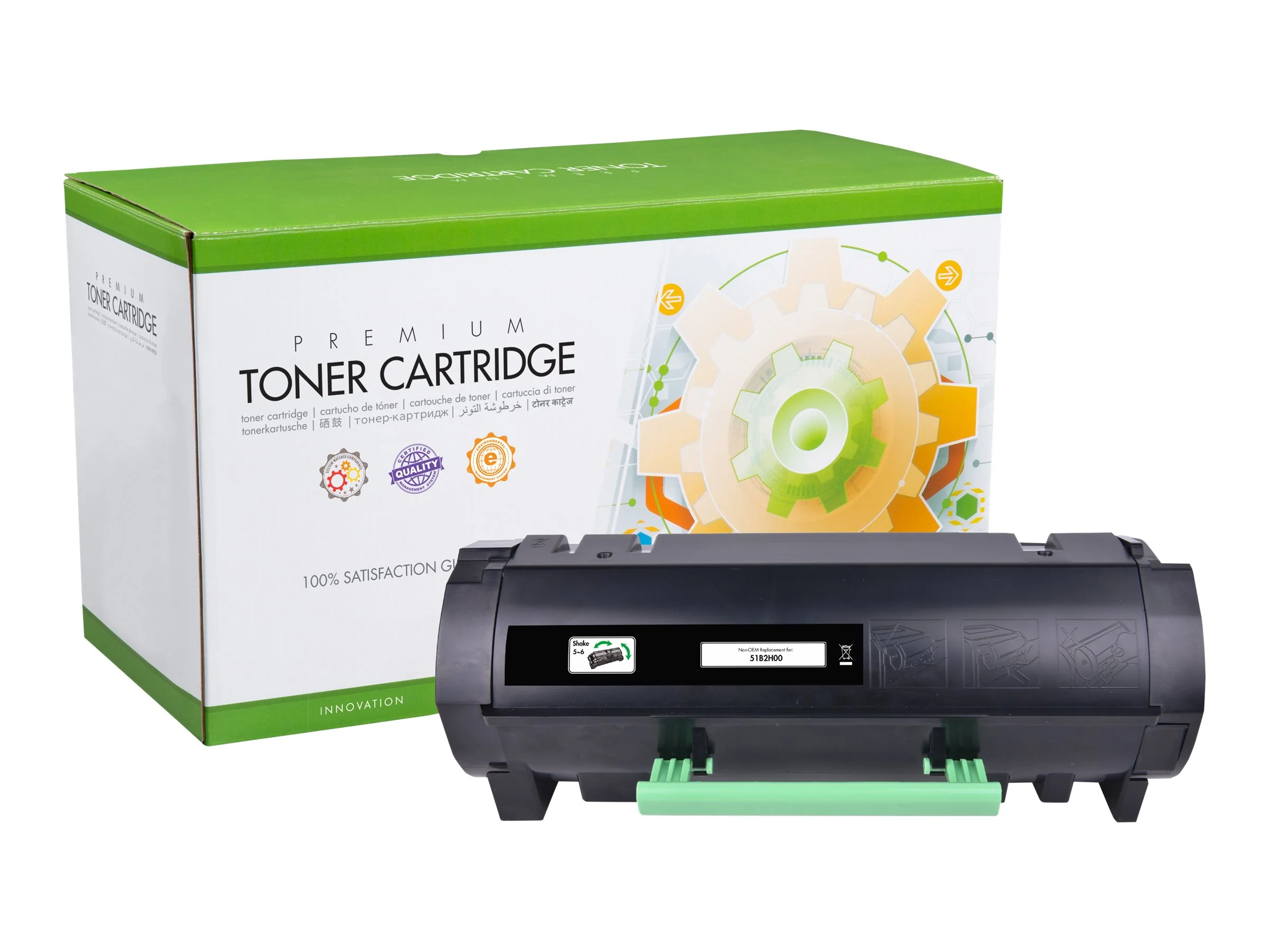 STATIC cartr Lexmark 51B2H00 blk comp