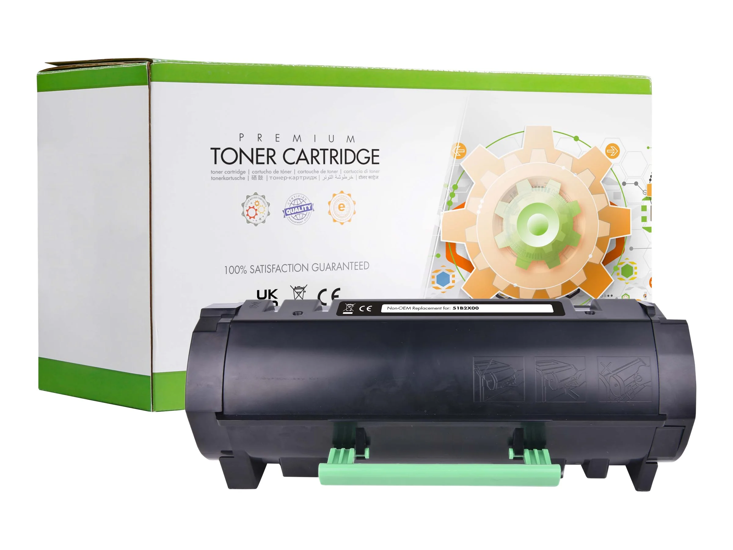 STATIC cartr Lexmark 51B2X00 blk comp