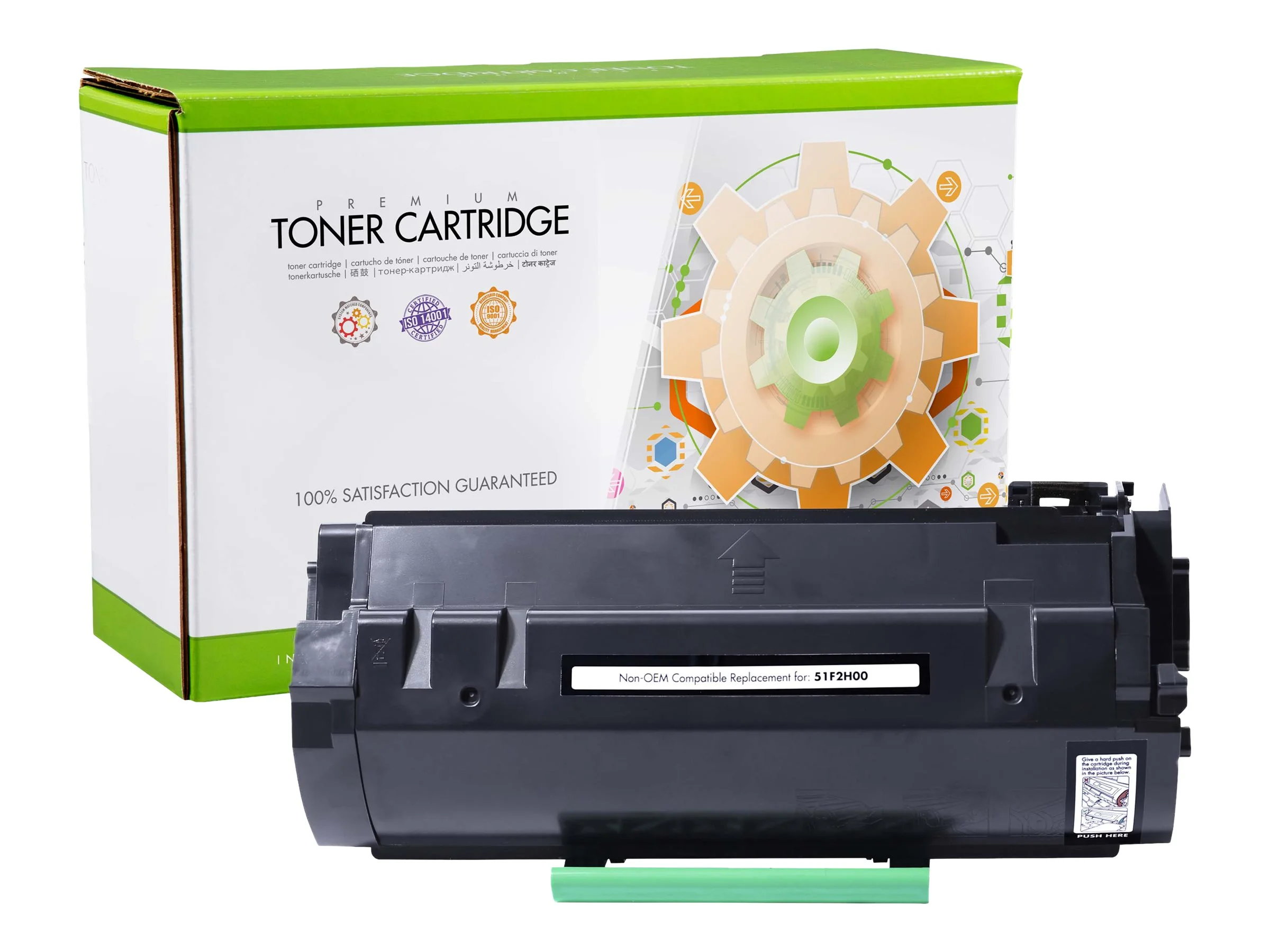 STATIC cartr Lexmark 51F2H00 blk comp