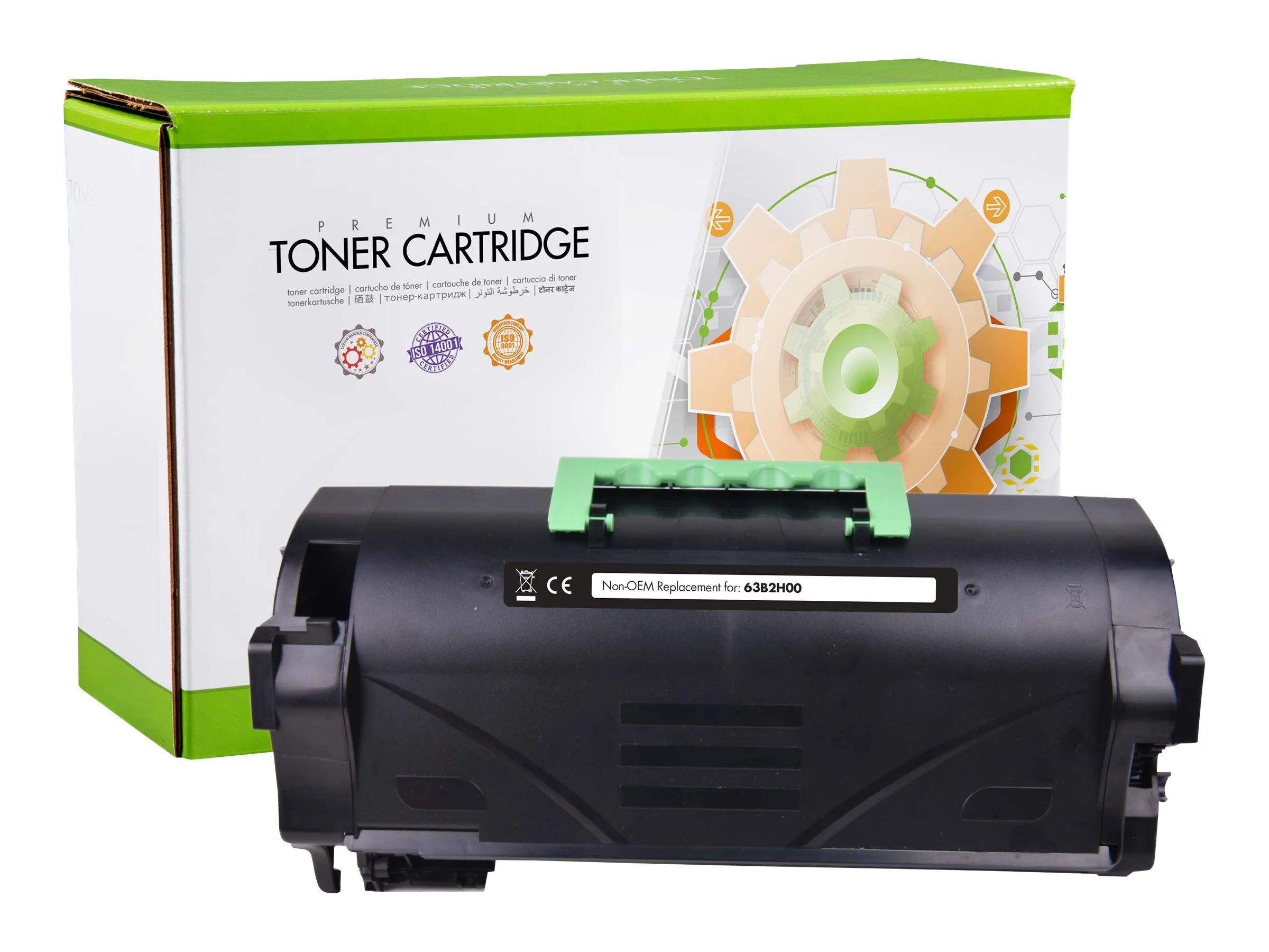 STATIC cartr Lexmark 63B2H00 blk comp