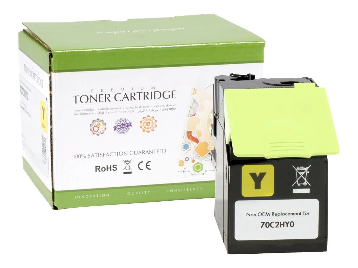 STATIC cartr Lexmark 70C2HY0 ylw comp 3k