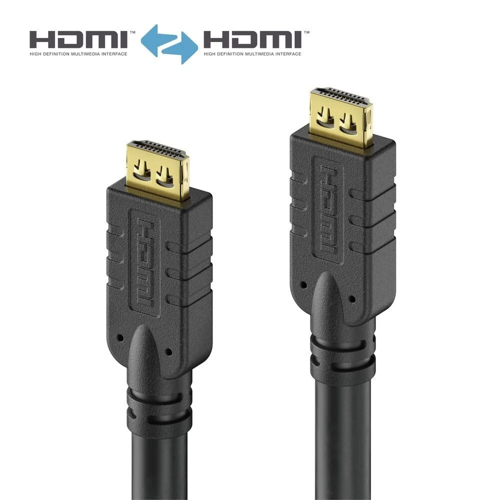 Zertifiziertes 4K Premium High-Speed HDMI-Kabel | schwarz, 15.0m​​​​​​​