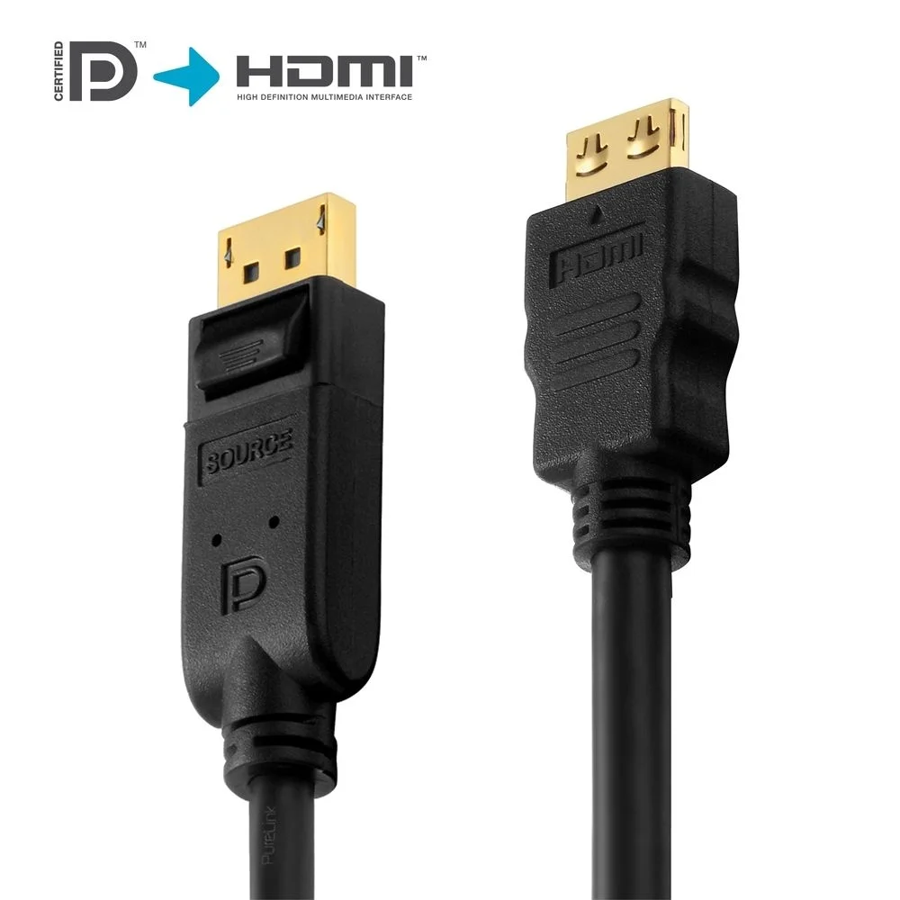 Zertifiziertes aktives 2K DisplayPort/HDMI-Kabel - 1,50 m