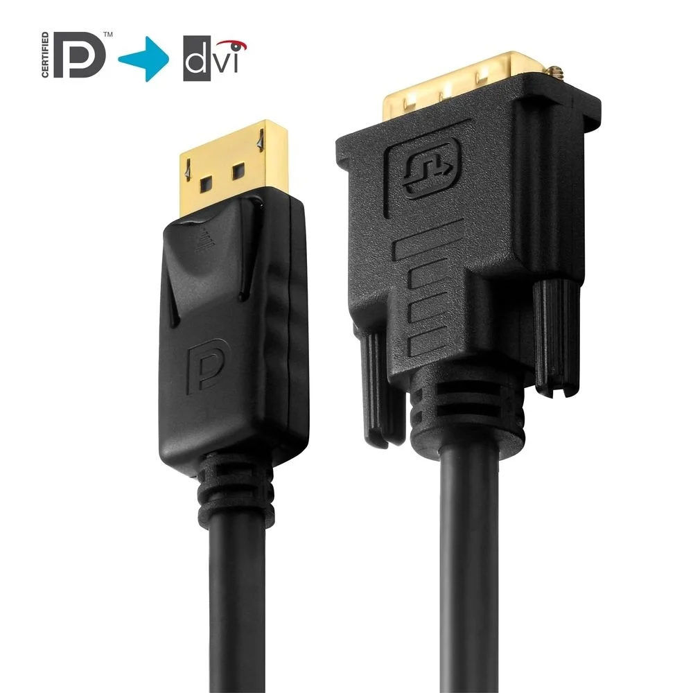 Zertifiziertes aktives 2K DisplayPort/DVI-Kabel - 1,50 m