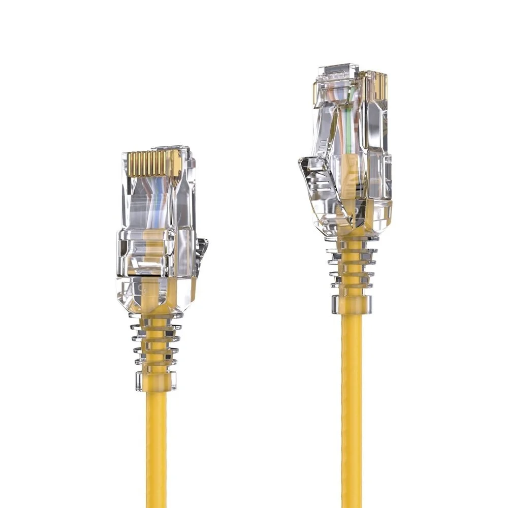 Premium Slim Cat.6 Patchkabel, RJ45, UTP, LSZH - 1.50m, gelb