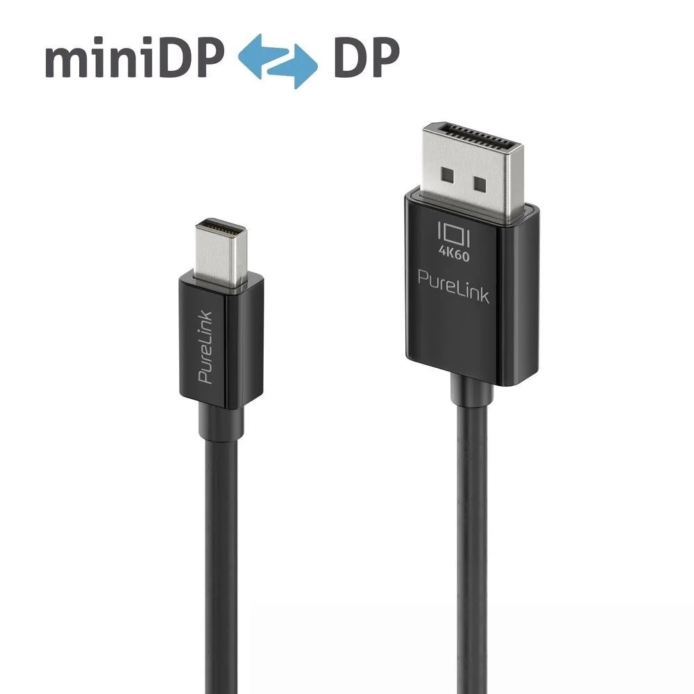Premium 4K mini DisplayPort / DisplayPort Kabel - 1.50m, schwarz