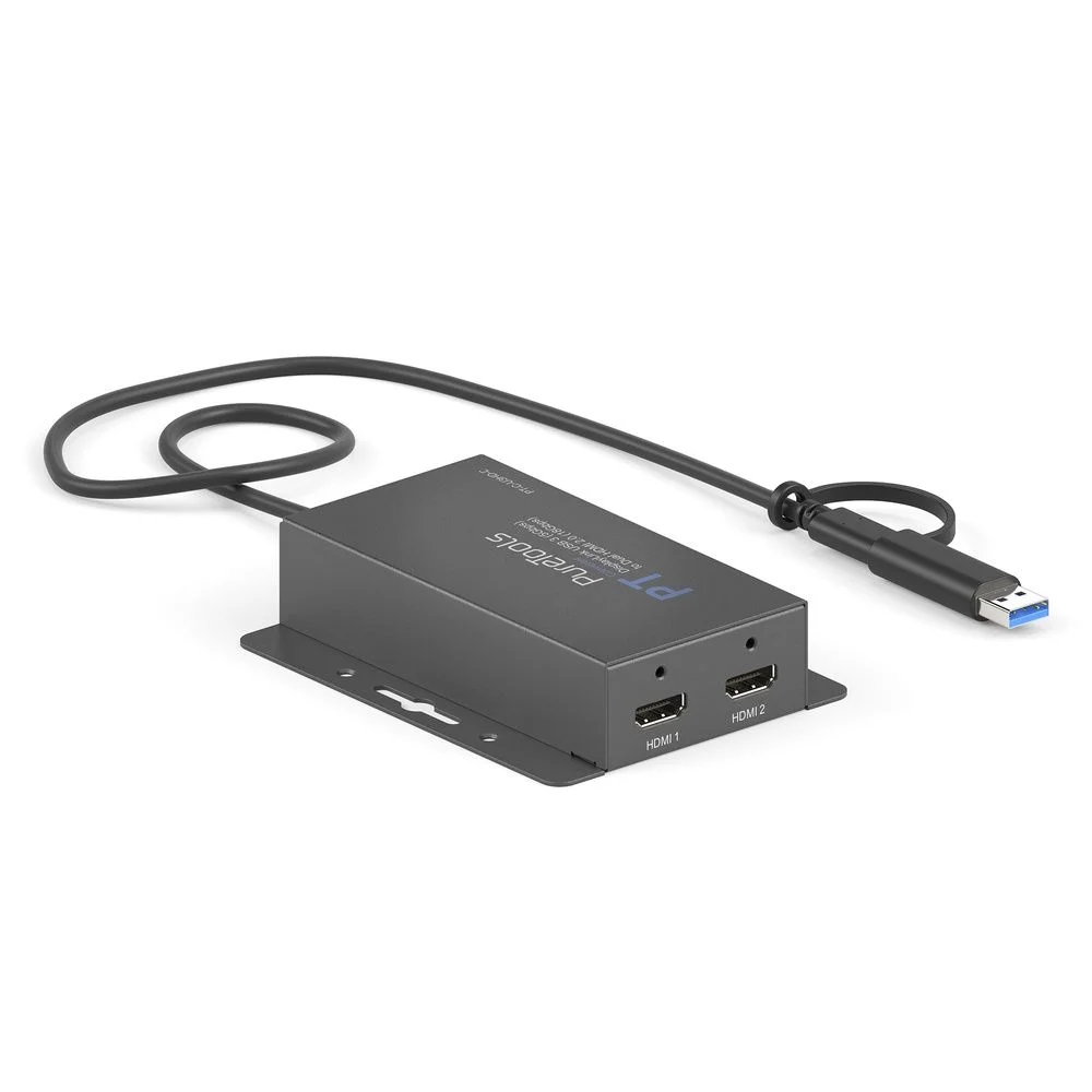 USB 3.2 Gen1 DisplayLink Konverter - Dual Screen 4K 60Hz HDMI