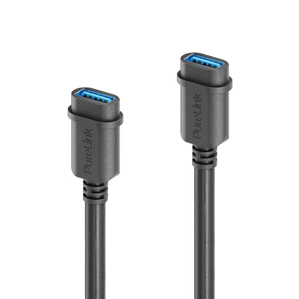 mediahub2 | ICS-kompatibles USB-A F/F-Pigtail-Kabel - 0.30m, schwarz