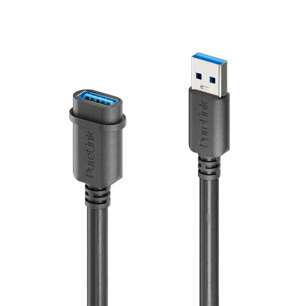 mediahub2 | ICS-kompatibles USB-A-F/M-Verbindungskabel - 1.50m, schwarz
