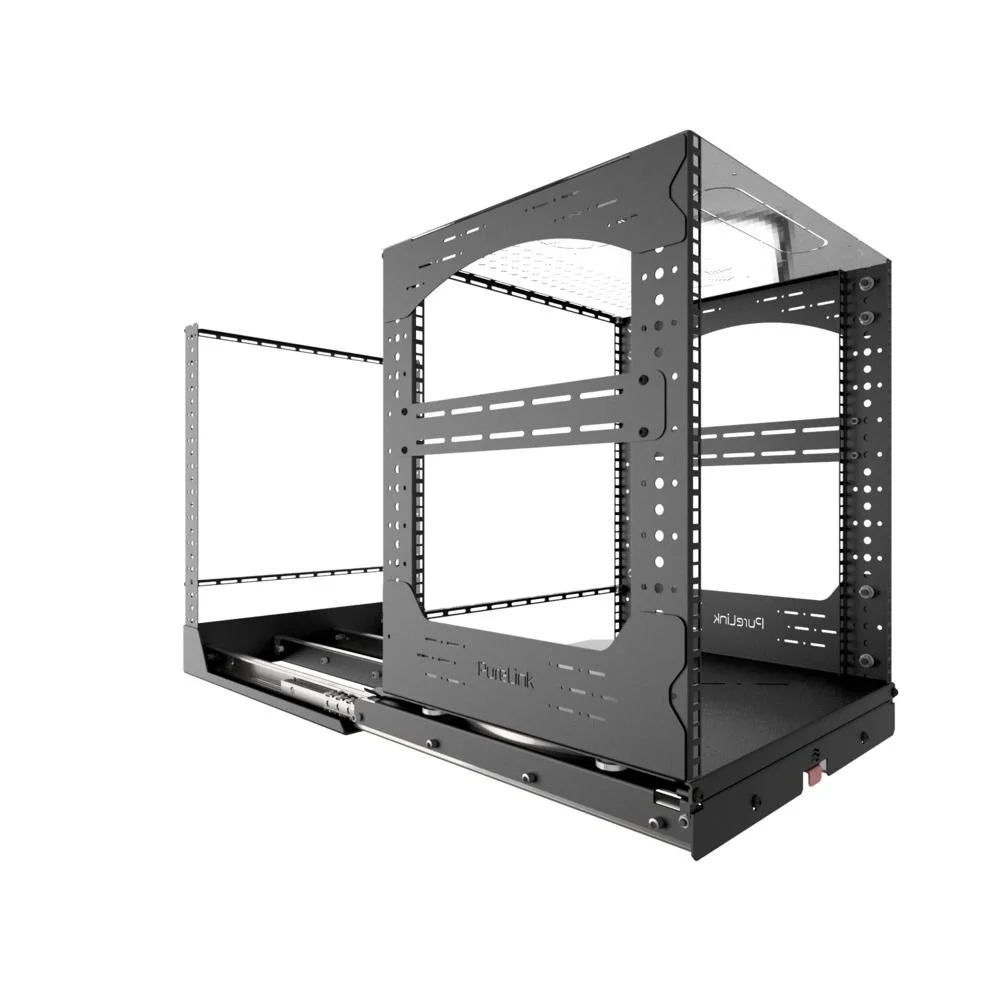 19" Hochbelastbares ausziehbares und drehbares Rack, 12RU