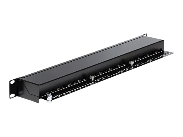DELOCK 19Z Patchpanel 24 Port Cat.6 schw