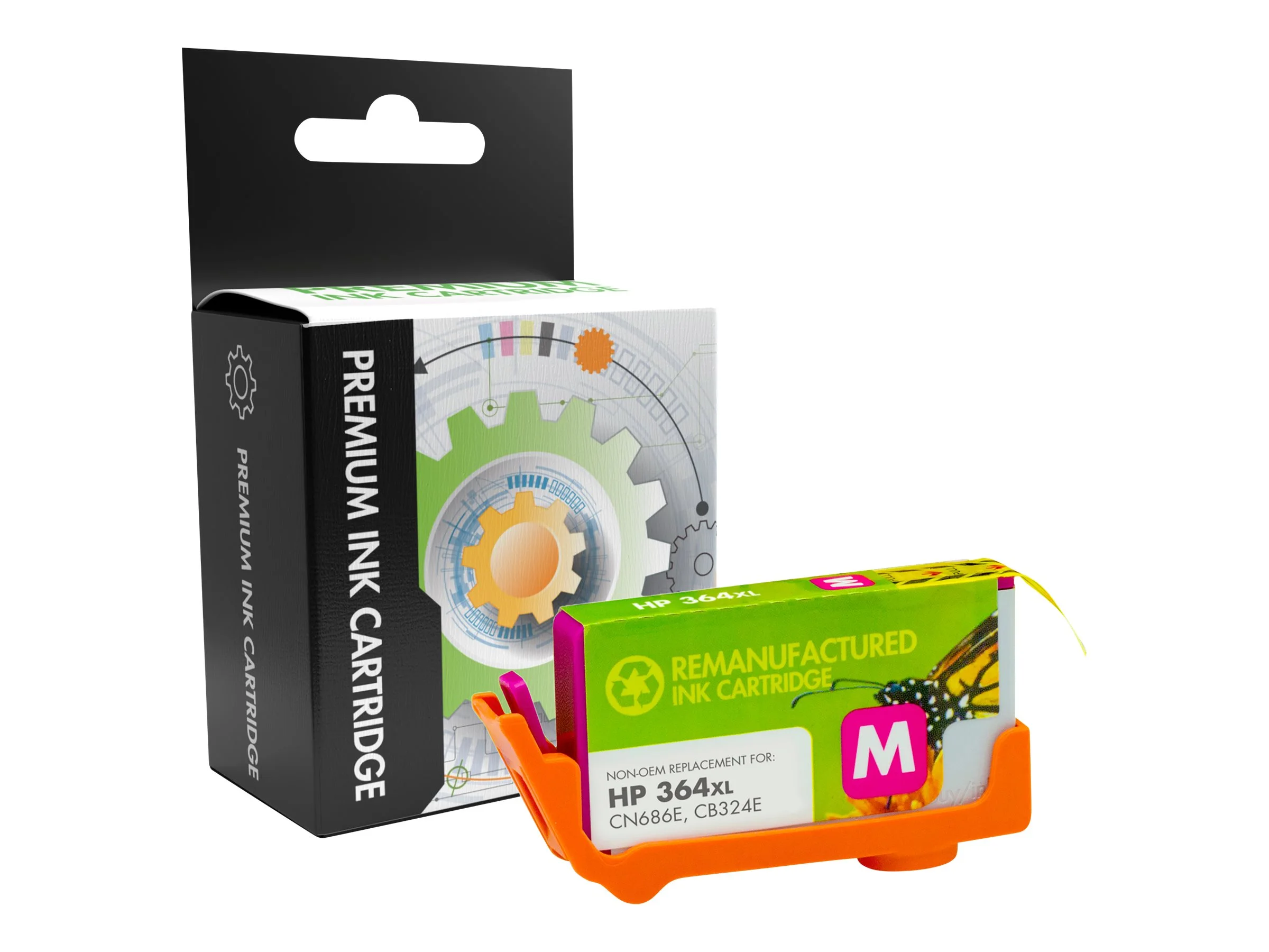 STATIC Ink cartr HP CB324EE mgt reman