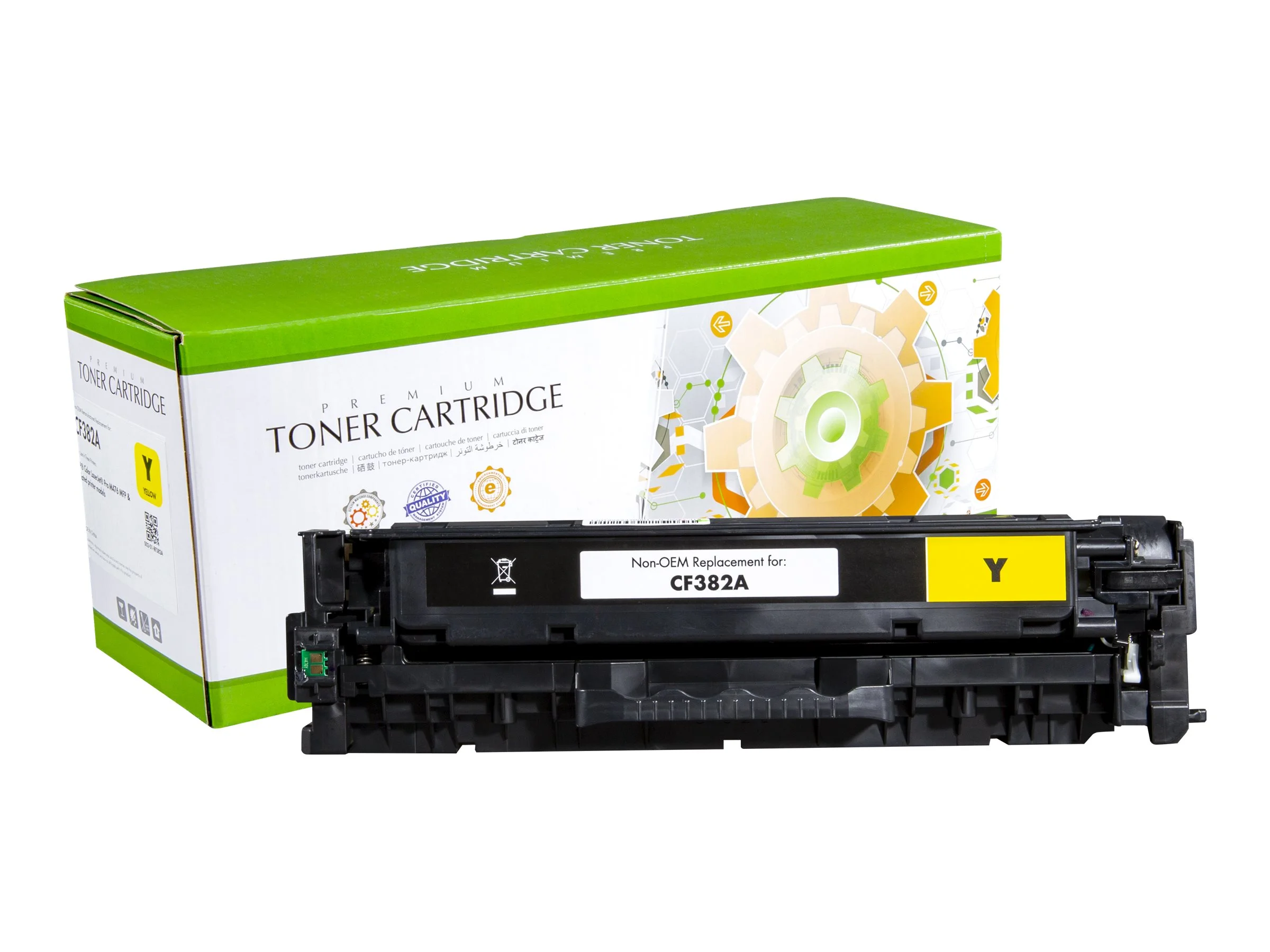 STATIC cartr HP CB382A ylw reman 21k