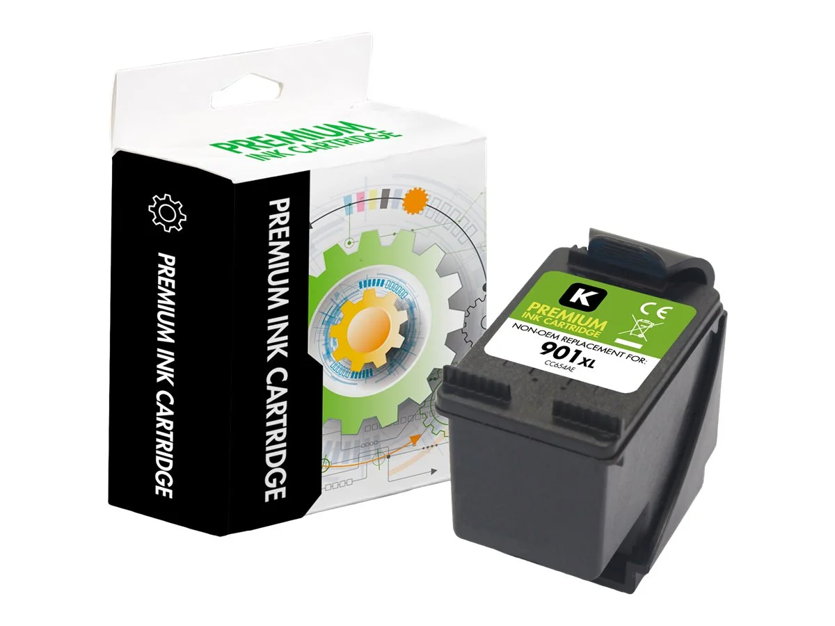 STATIC Ink cartr HP CC654AE blk reman