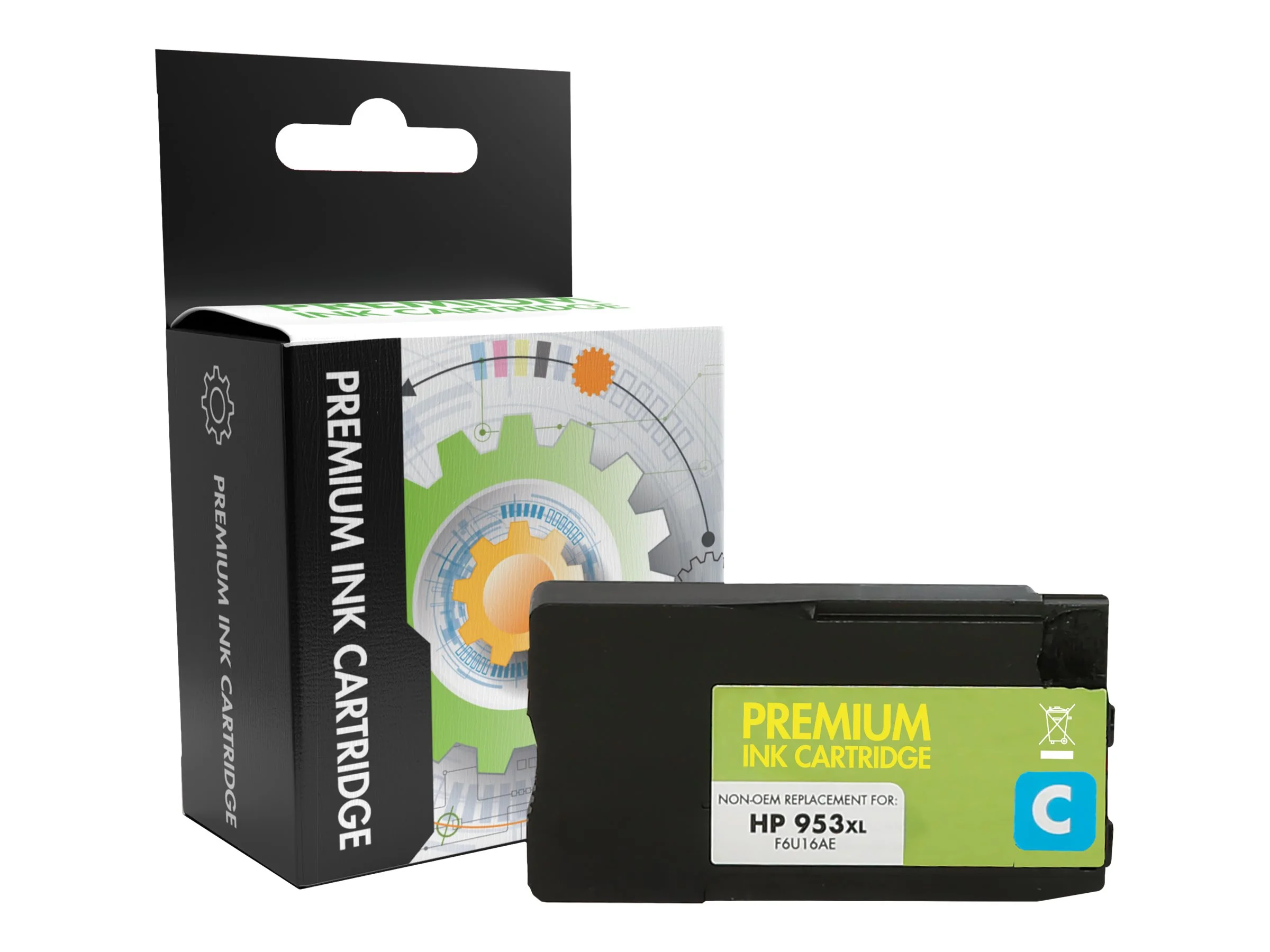 STATIC Ink cartr HP F6U16AE cyn rem 1.6K