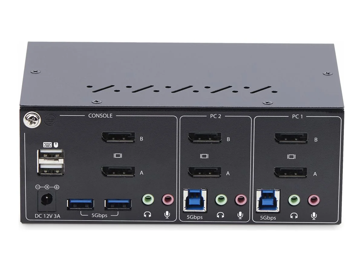 STARTECH KVM Switch Dual Monitor DP 4K