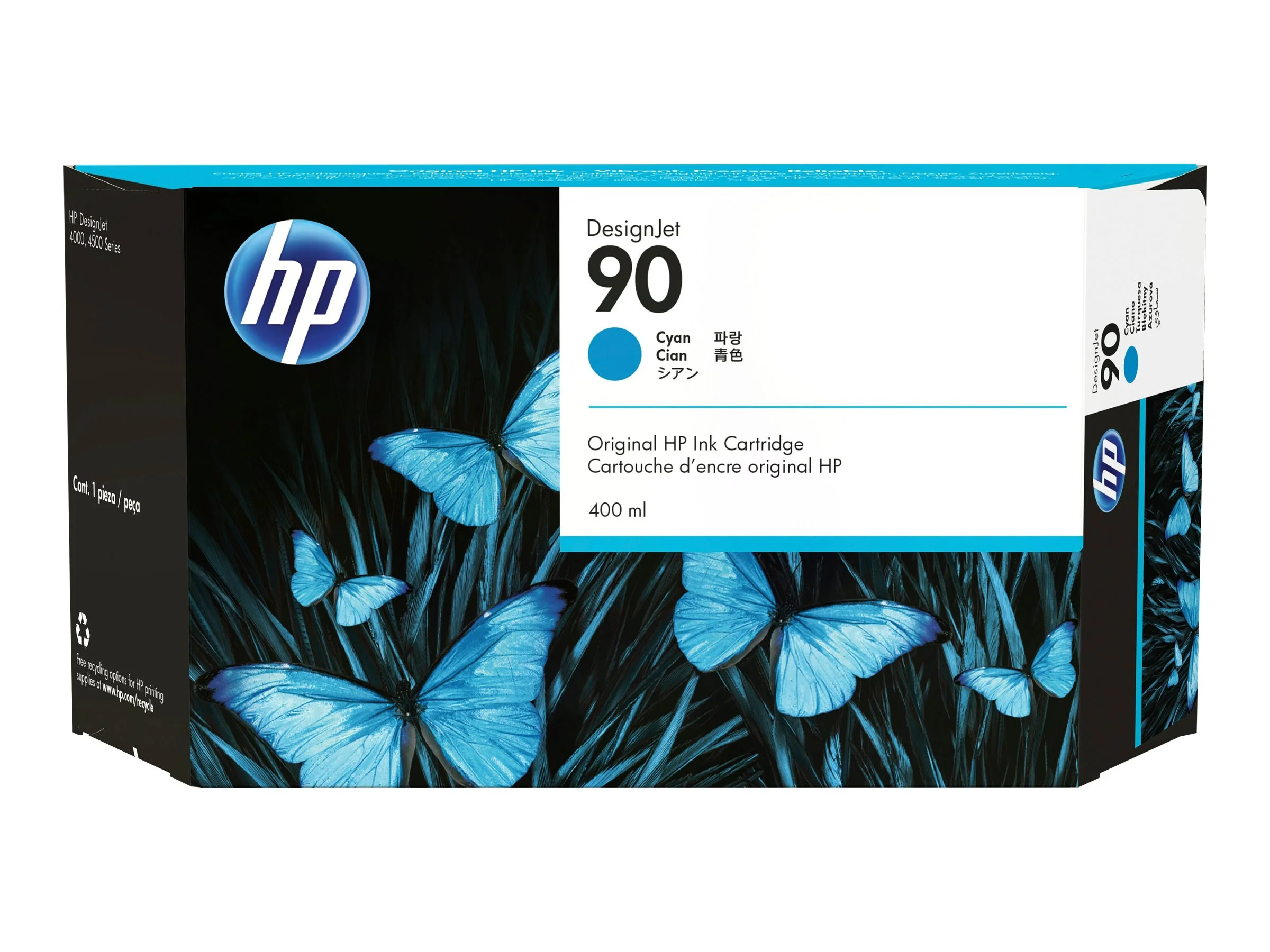 HP 90 Tinte cyan 400ml