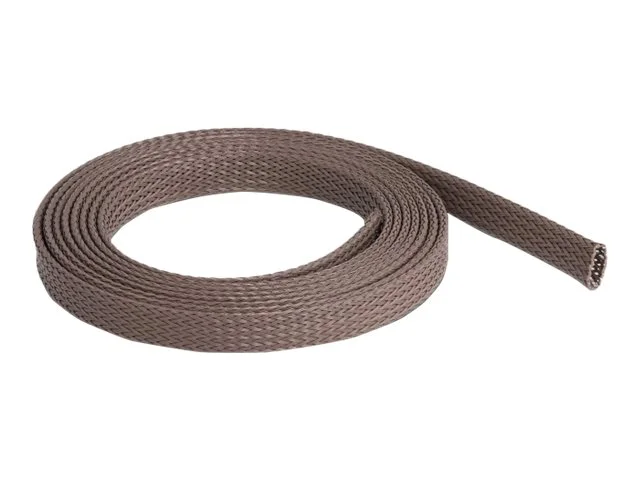 DELOCK Geflechtschlauch 2m x 12mm braun