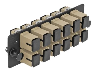 DELOCK LWL Adapter Panel SC 12Port beige