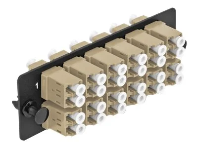 DELOCK LWL Adapter Panel LC 12Port beige