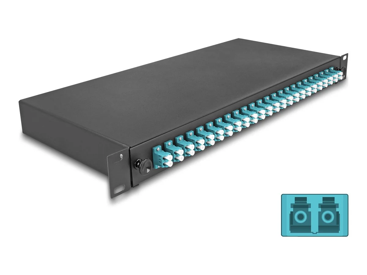 DELOCK 48,26cm LWL Spleissb 24xLC Duplex