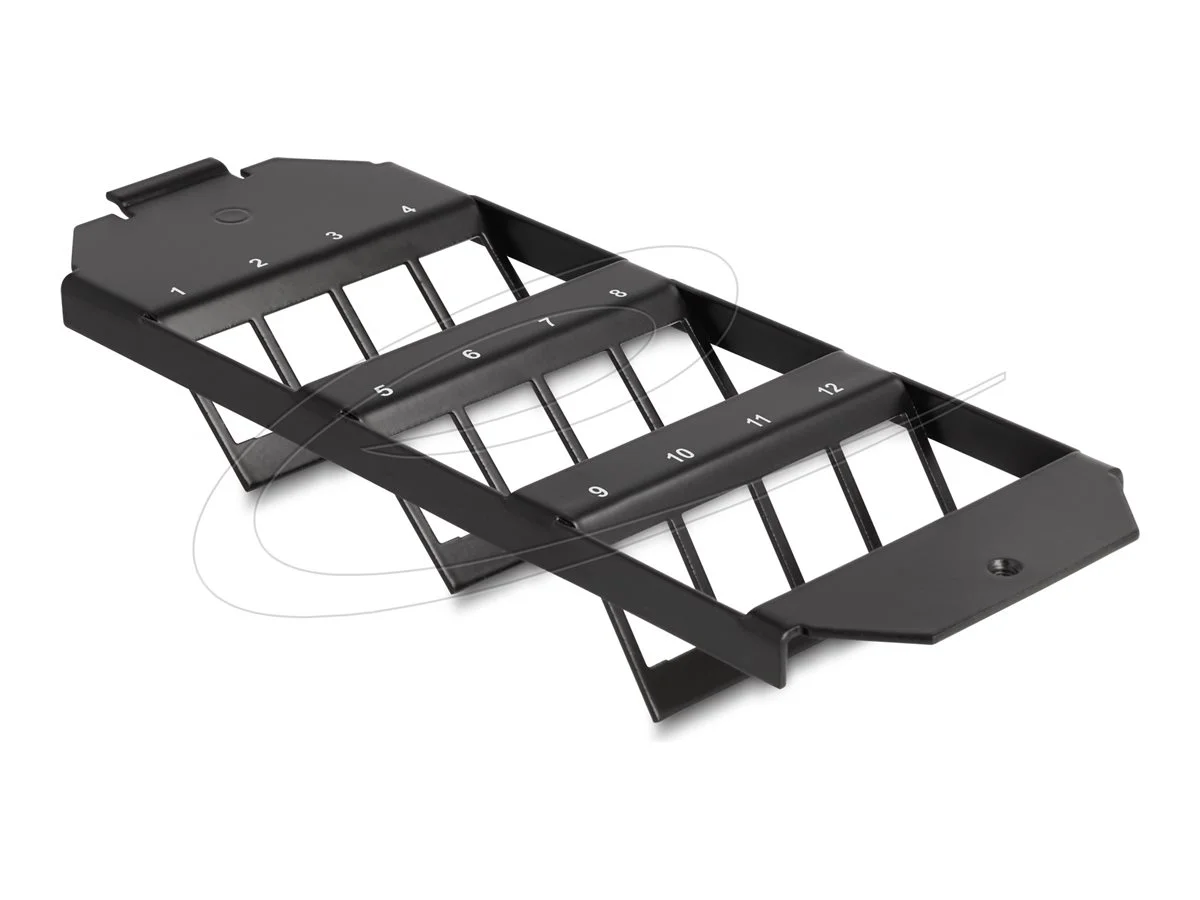 DELOCK Keystone Halterung 12 Port Bodent