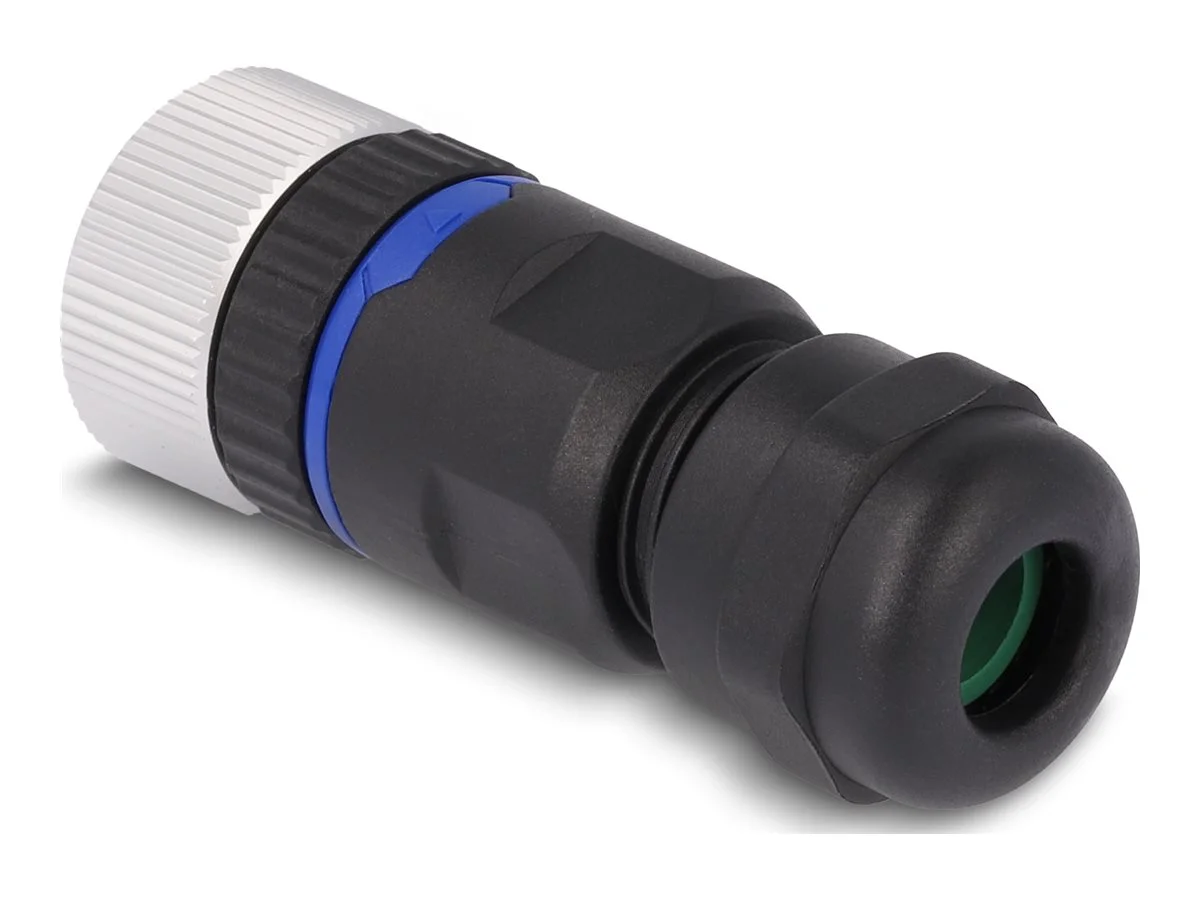 DELOCK M12 Steckverbinder A-kodiert 8Pin