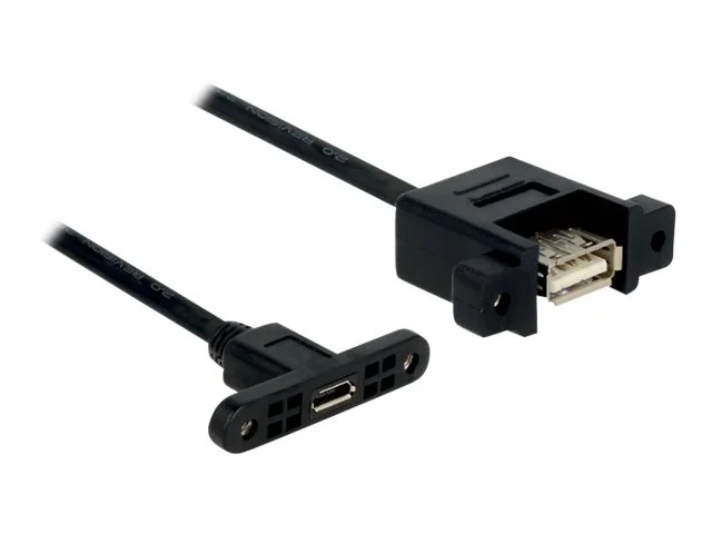DELOCK Kabel USB2.0micro-B>USB2.0A 0,25m