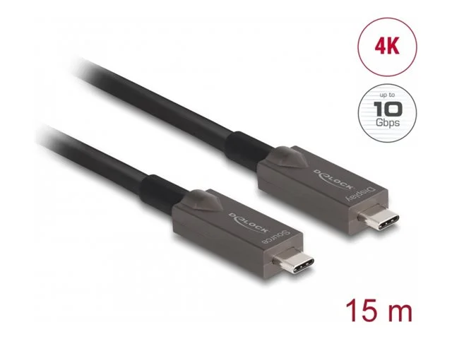 DELOCK Aktives Optisches USB-C Kabel 15m
