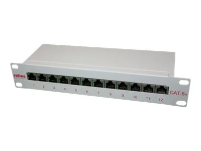 ROLINE 10-Patchpanel 12 Ports Kat 6A