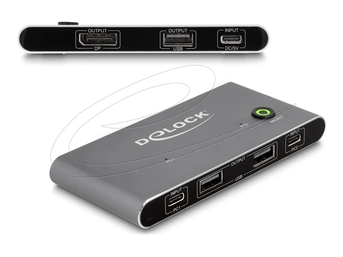 DELOCK USB-C KVM Switch zu DisplayPort8K
