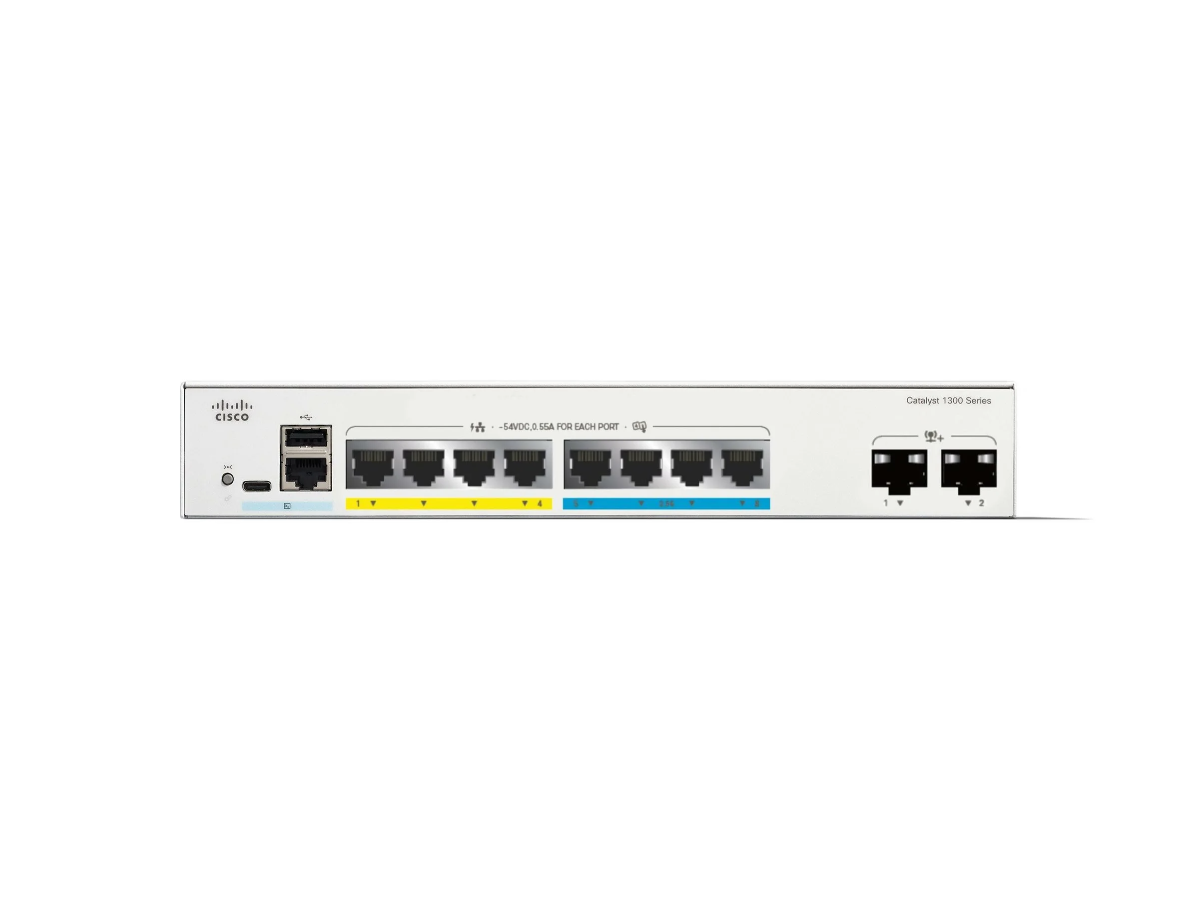 CISCO Catalyst C1300-8MGP-2X 8-Port Sw