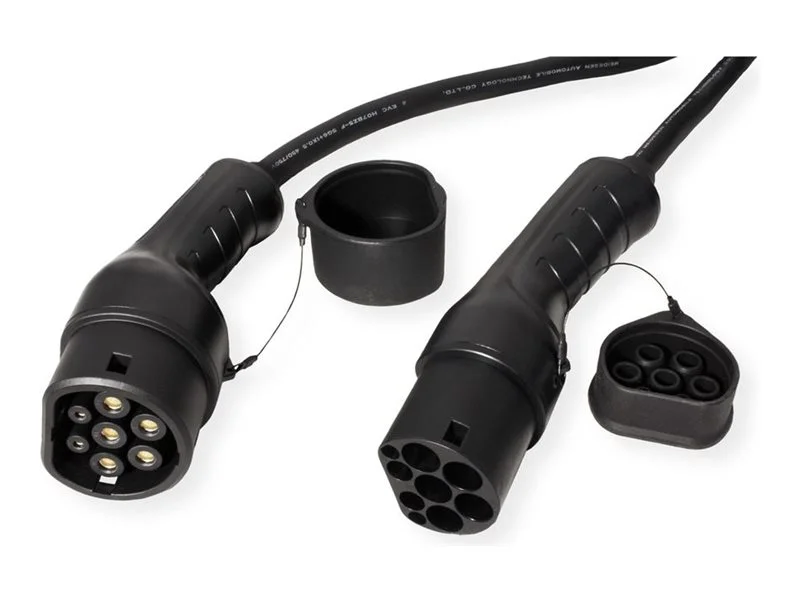 ROLINE E-Auto Ladekabel Typ2 3-phasig 5m