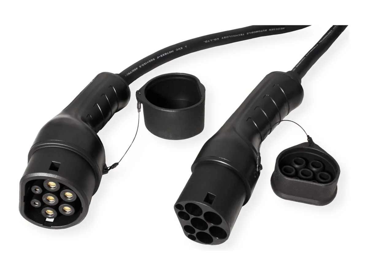 ROLINE E-Auto Ladekabel Typ2 3-phasig 3m