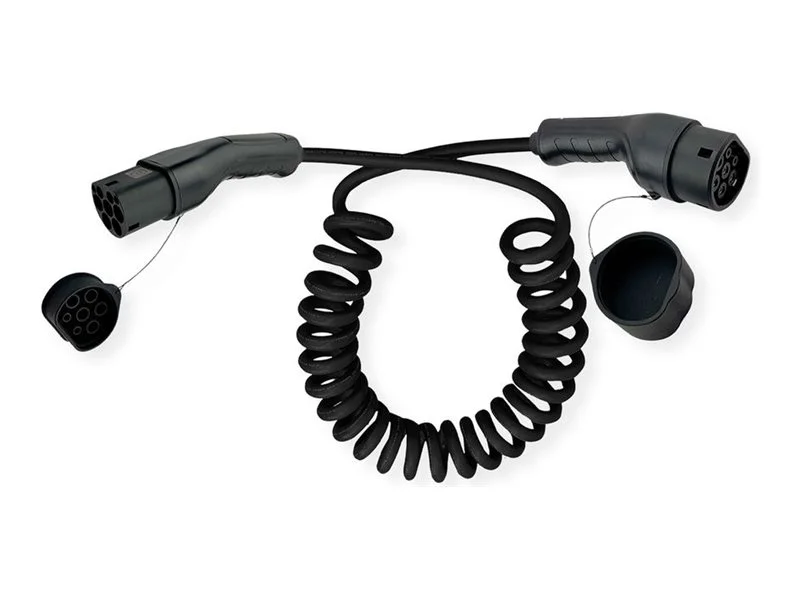 ROLINE E-Auto Ladekabel Typ2 3-phasig 5m