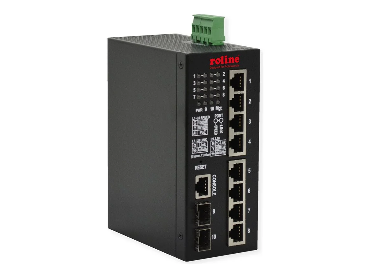 ROLINE Industrial Gigabit Switch 10 Port