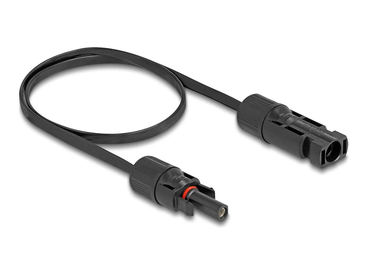 DELOCK DL4 Solar Flachbandkabel 60cm sch