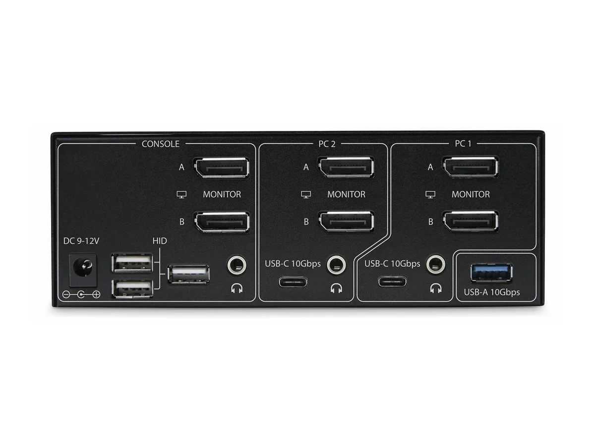 STARTECH Dual-Monitor DP KVM Switch 8K