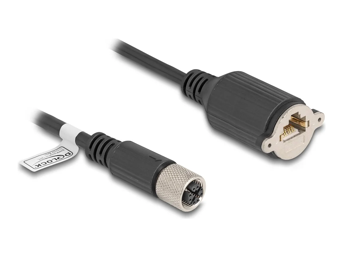 DELOCK M12 Kabel X-kodiert 8 Pin 2 m
